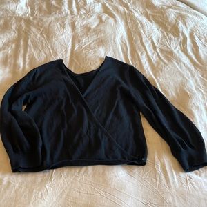 VETTA capsule black convertible cardigan